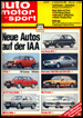 [Image: 'IAA 1981. Nachhol-Bedarf. Neu bei Ford: Fiesta XR 2 mit 1,6 Liter-Motor.']