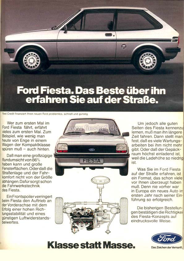 [Bild: "Ford Fiesta. Das Beste &uuml;ber ihn erfahren Sie auf der Stra&szlig;e."]