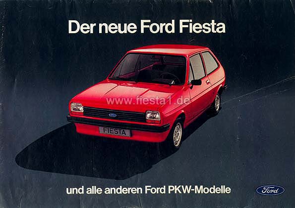 [Image: "Der neue Ford Fiesta und alle anderen Ford PKW-Modelle."]